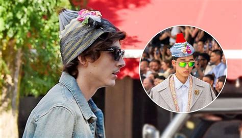 timothee chalamet dior hat|Inside NYC’s glorious, surreal Timothée Chalamet look.